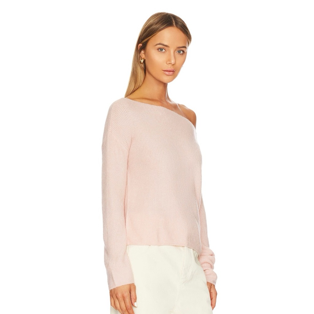 Treasure & Bond off the Shoulder Sweater Nordstrom Woman’s Size L Pink Smoke - Picture 7 of 16